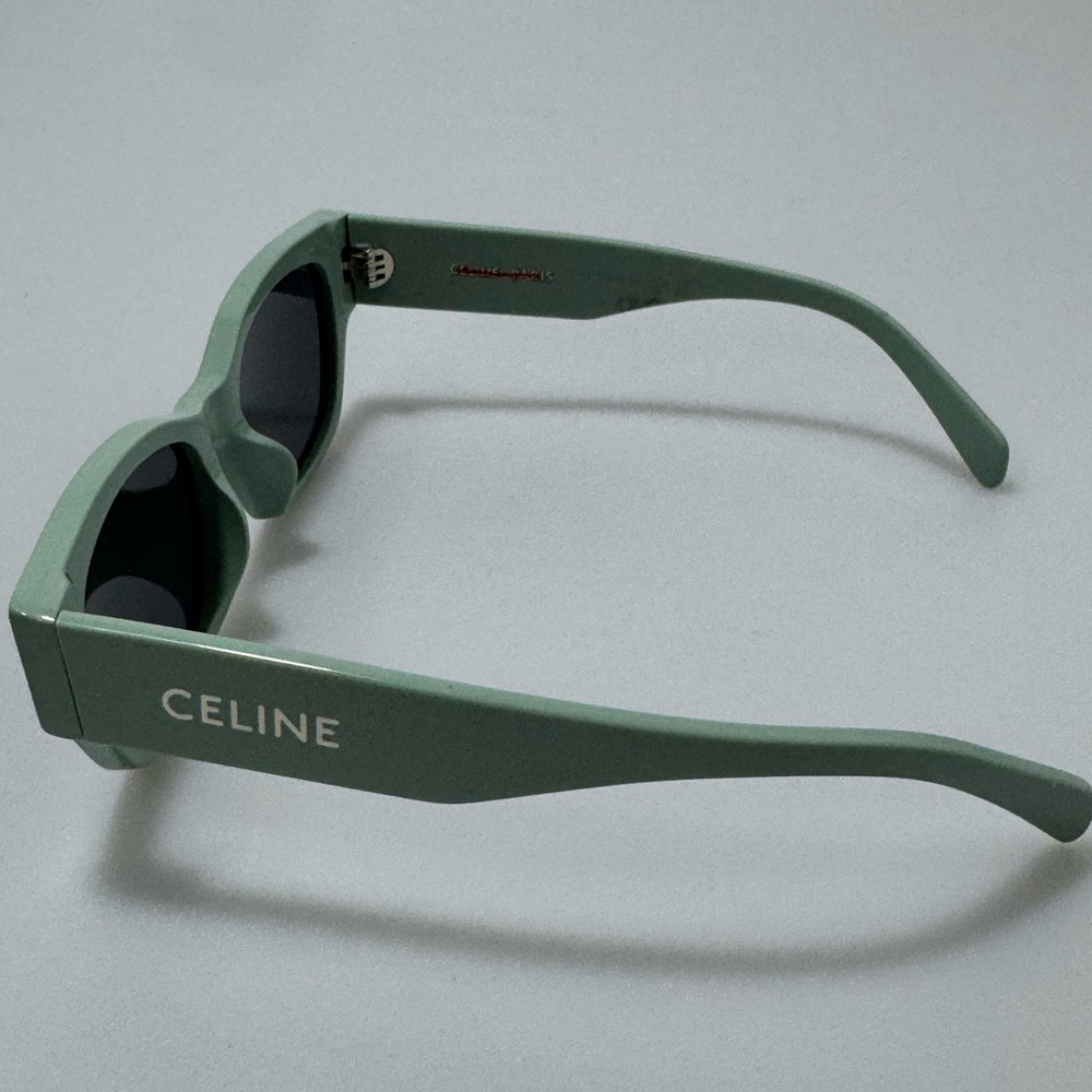 Celine Monochroms 54MM Cat Eye Sunglasses Green - Picture 4 of 7
